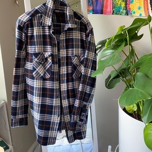 Plaid Button-Up Long Sleeve
